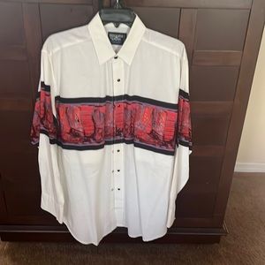 Brooks and Dunn - Panhandle Slim Lg snap buttons front long sleeves 100%cotton